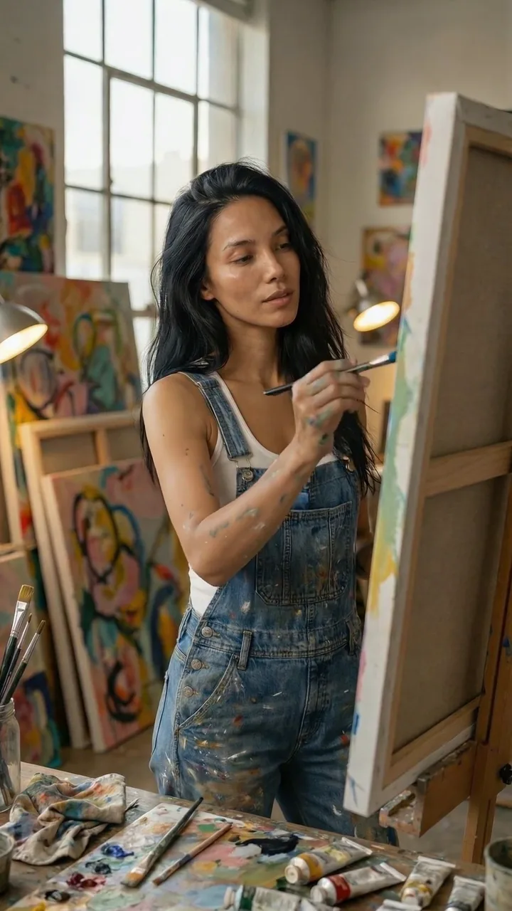 At the Easel