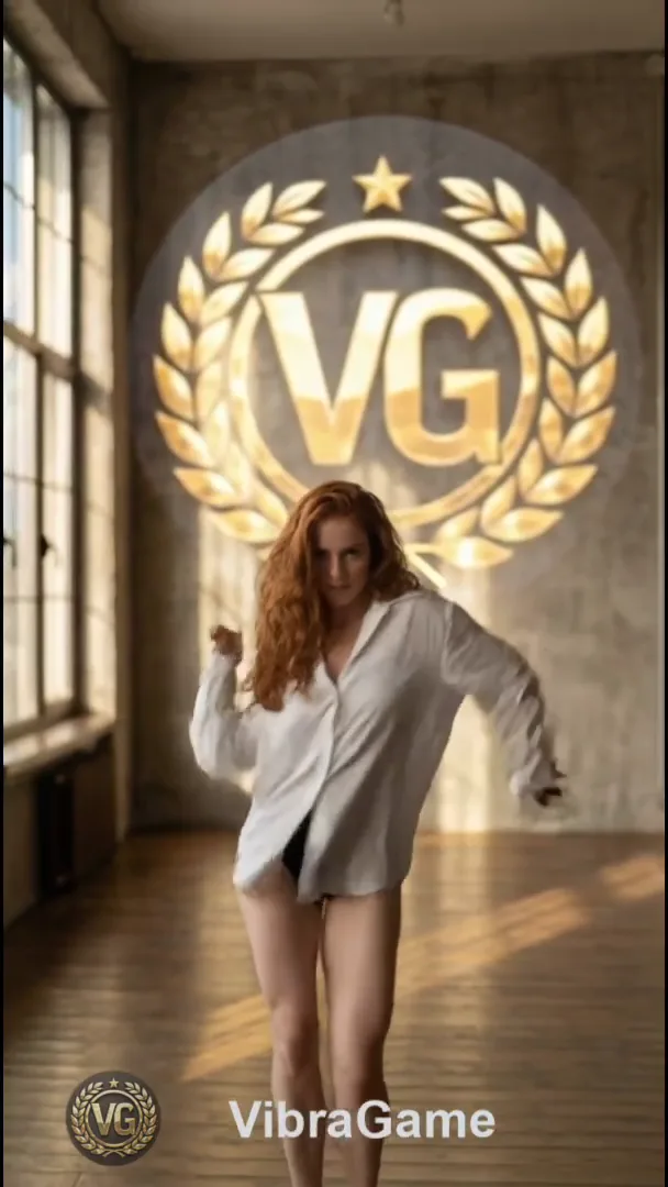Redhead in White